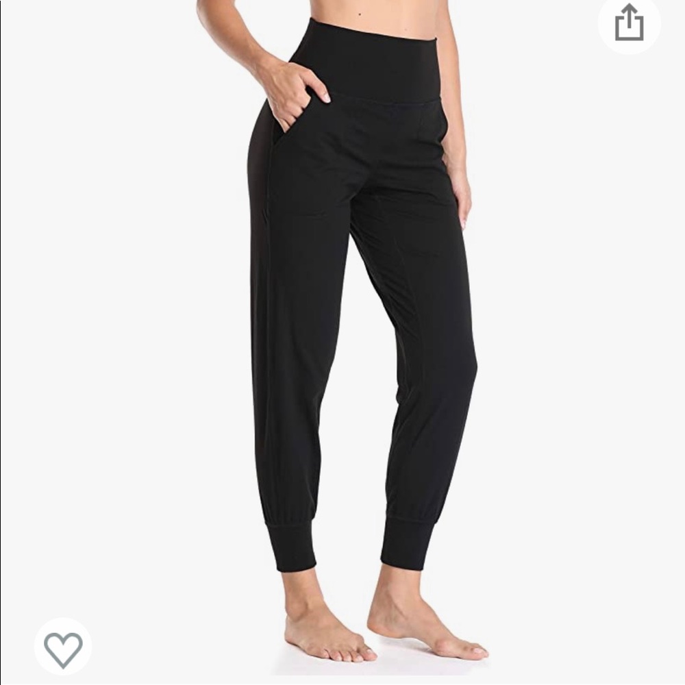 Colorfulkoala Women's High Waisted Full Length Joggers with Pockets Size M